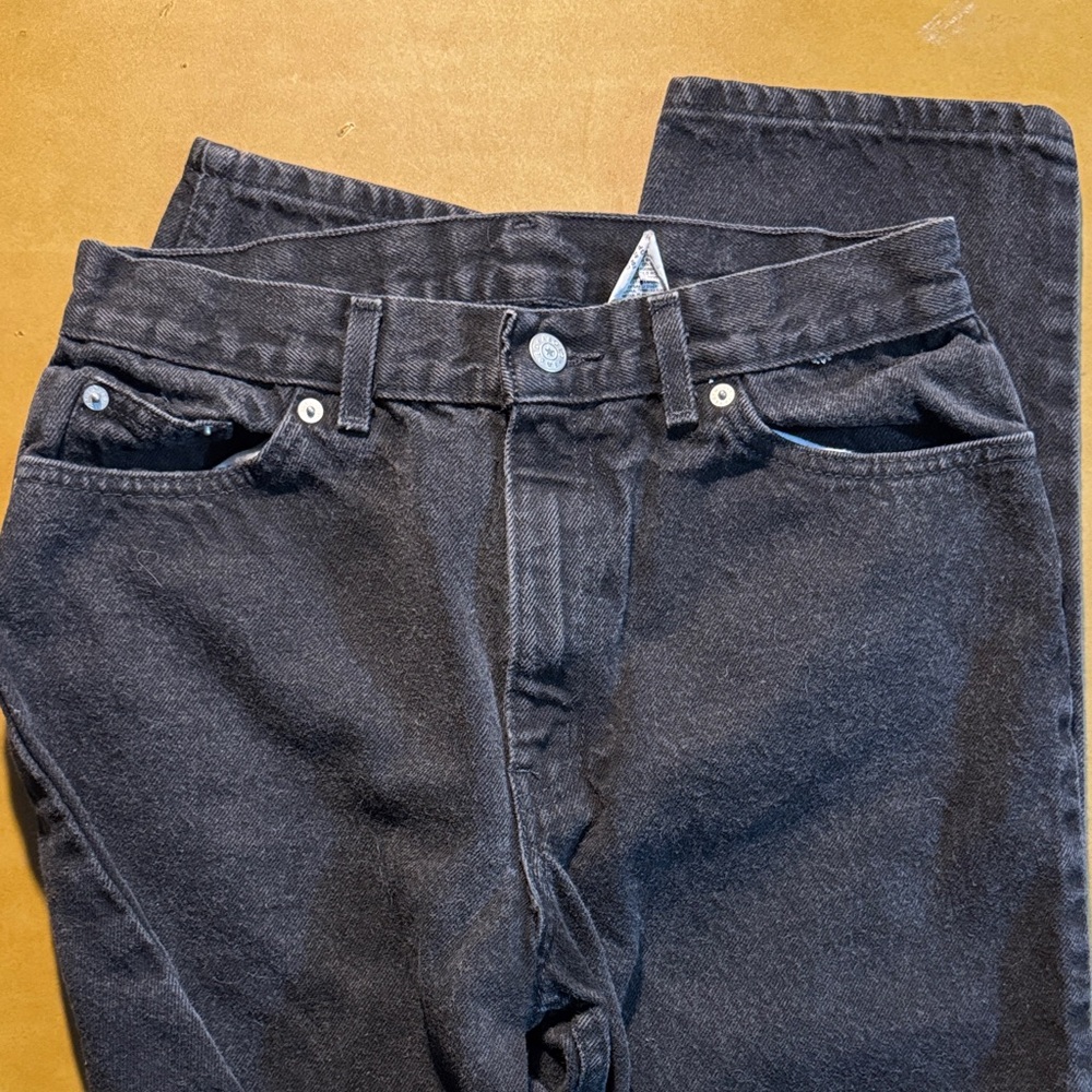 90s Faded Glory Dark Gray/Black Relaxed Jeans